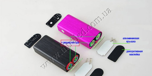 USB мобільний зарядний пристрій 18650 1.4A алюмінієвий корпус, до 2 акумуляторів (павербанк)