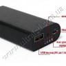 USB мобильное зарядное устройство 18650 1.4A алюминиевый корпус, до 2 аккумуляторов (павербанк) - aluminium_usb_powerbank_18650x2_3.jpg