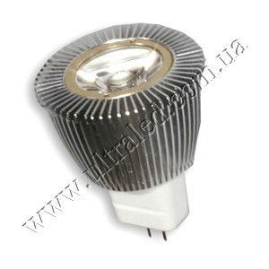 Лампа светодиодная MR11-1x2W (white) Применяемость: внутреннее освещение Световой поток: 120 Люмен Цвет свечения: белый Тип лампы (код): MR11  на светодиоде 