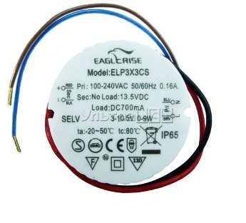 Драйвер светодиода влагозащитный EAGLERISE ELP3X3CS Цена указана за: шт