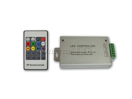 RGB контролер 24A RF радіо (20 кнопок, алюмінієвий)