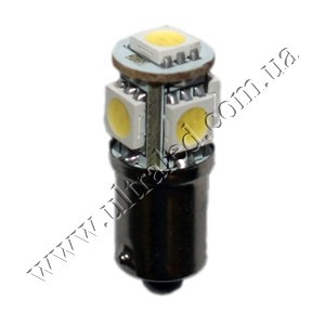 Лампа светодиодная передних габаритов BA9S-5SMD (white) Применяемость: передний габаритСветовой поток: 35 ЛюменЦвет свечения: белыйТип лампы (код): T4W (3893)
