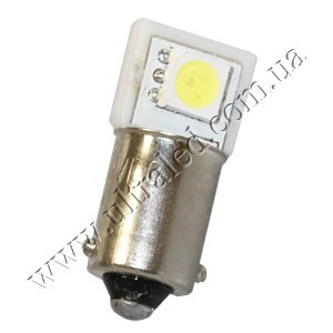 Лампа светодиодная передних габаритов BA9S-1SMD-FL (white) Применяемость: передний габарит													Световой поток: 6 Люмен													Цвет свечения: белый													Тип лампы (код): T4W (3893)