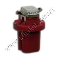 Лампа светодиодная подсветки приборной панели B8.5-1SMD (red)