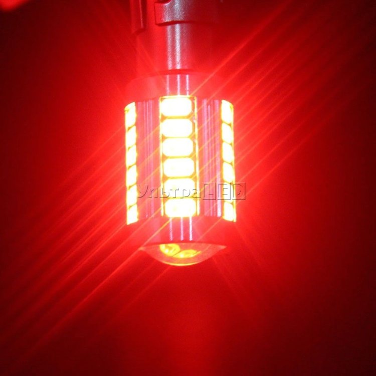 Лампа светодиодная СТОП-ГАБАРИТ 1157-33SMD-5730 (red)