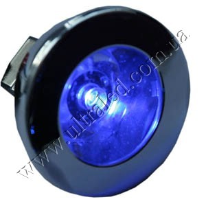 MR16-1W (blue) Применяемость: внутреннее освещениеСветовой поток: 15 ЛюменЦвет свечения: синийТип цоколя : MR16