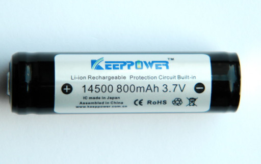 Аккумулятор 14500 Keeppower 800 mAh защищенный