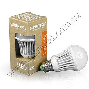 Лампа світлодіодна SUNBRIDGE E27-TGS60 10WW