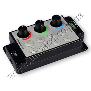RGB контроллер-димер 12-24В, 3x6А (с пультом) 