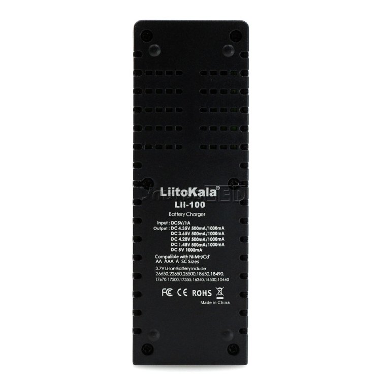 Зарядний пристрій Li-Ion/Li-Fe/Li-HV/Ni-Mh/Ni-Cd LiitoKala Lii-100, powerbank